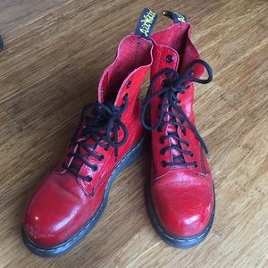 cherry red vintage doc martens